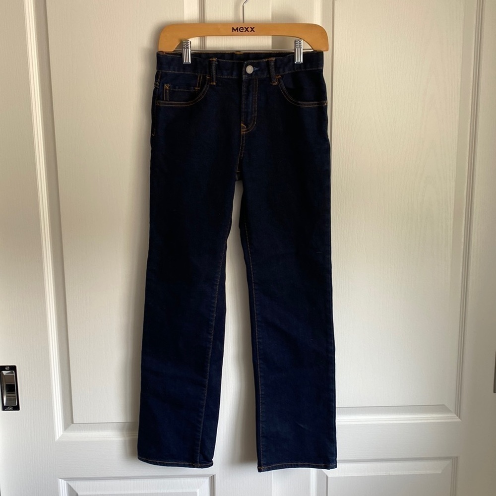 GAP Kids - 14 Regular, Dark Denim Straight Leg Jeans​​​​​​​​​​​​​​